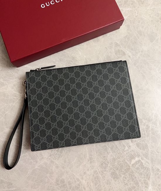 Gucci GG Emblem Large Clutch Bag 821155