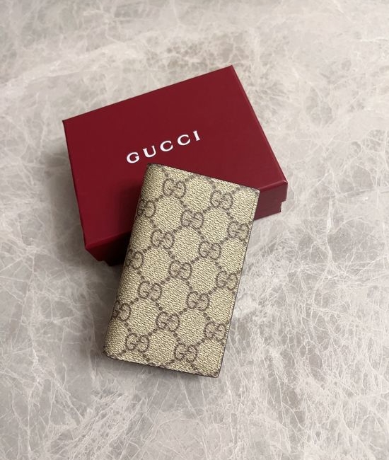Gucci GG Emblem PVC Leather Wallet 821209