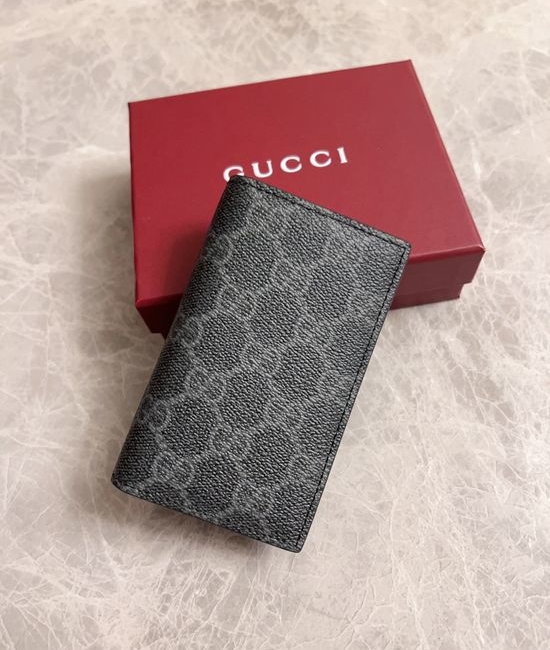 Gucci GG Emblem PVC Leather Wallet 821209