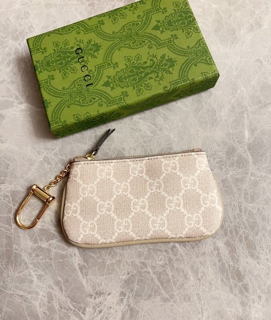 Gucci Leather PVC Coin Purse Lipstick Case 772321