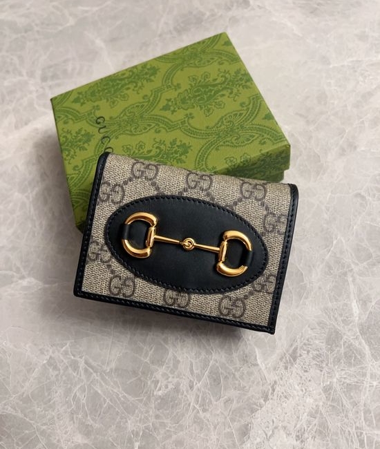 Gucci 1955 Horsebit Canvas Card Holder 621887