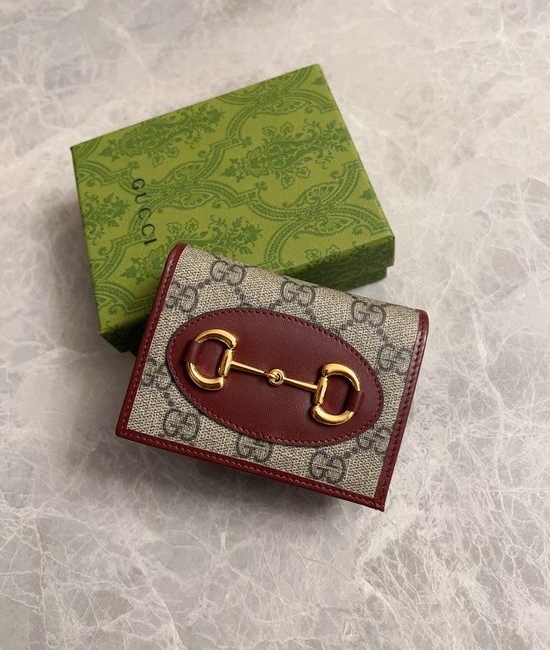 Gucci 1955 Horsebit Canvas Card Holder 621887