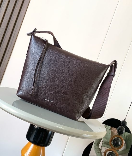 Loewe Cubi Soft Grained Leather Crossbody Bag 9144