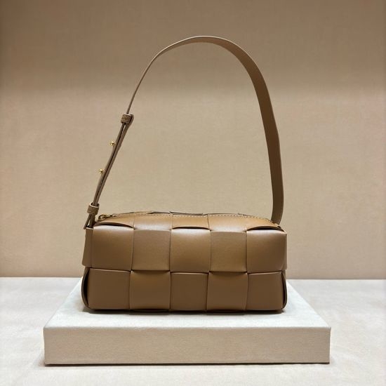 Bottega Veneta BV Brick Cassette Woven Lambskin Shoulder Bag 9305