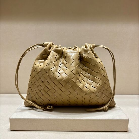 Bottega Veneta BV Dustbag Woven Leather Drawstring Handbag 3005