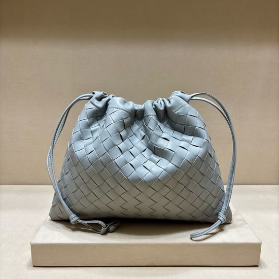Bottega Veneta BV Dustbag Woven Leather Drawstring Handbag 3005