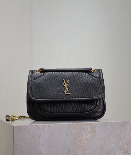 Yves Saint Laurent YSL Niki Retro Leather Shoulder Bag 828736
