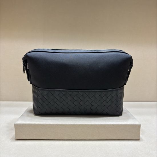Bottega Veneta BV Woven Canvas Messenger Bag 1251