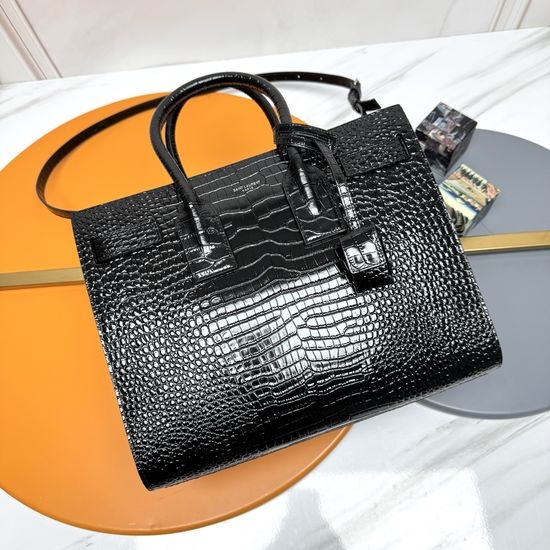 Yves Saint Laurent YSL Sac De Jour Croc Bag 378299Zx