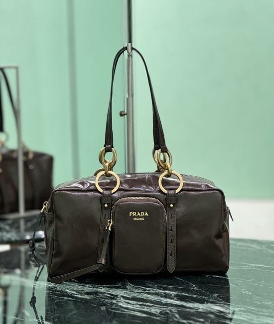 Prada Soft Lux Cube Handbag 1BB138