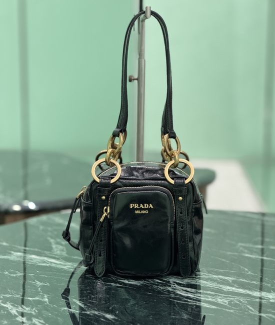 Prada Soft Lux Small Cubic Handbag 1BB137