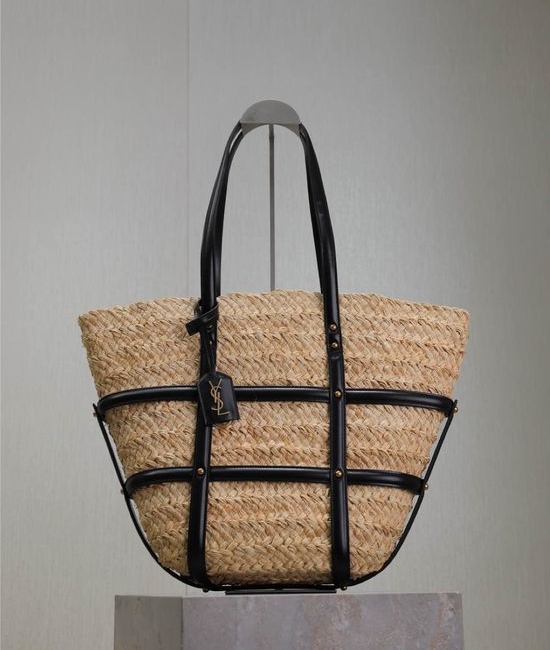 Yves Saint Laurent YSL PANIER Medium Leather Handbag 685634