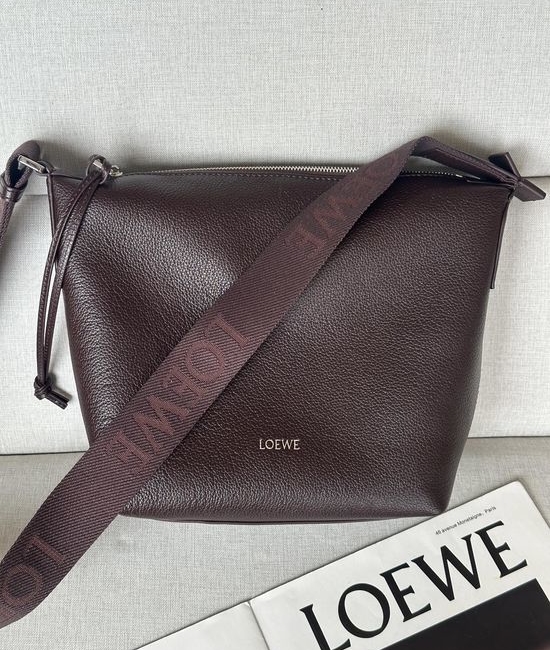 Loewe Cubi Small Grain Leather Crossbody Bag