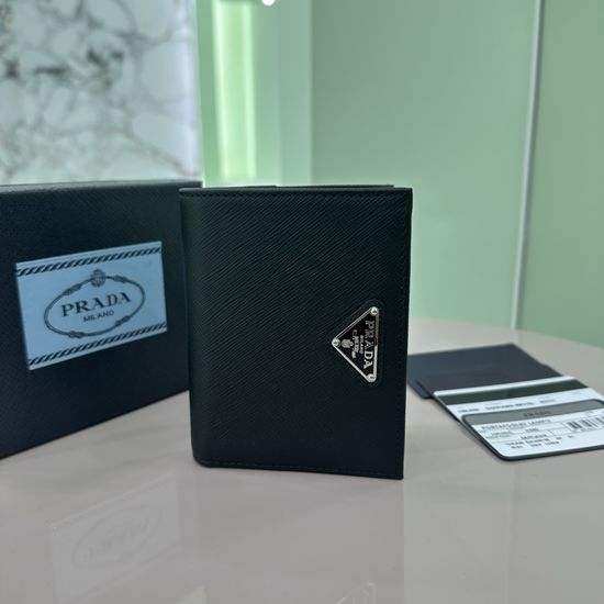 Prada Saffiano Leather Short Wallet 1ML050
