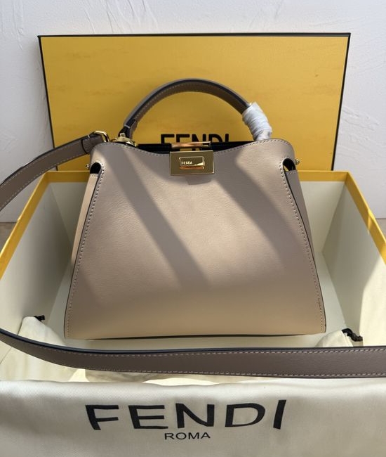 Fendi Peekaboo Togo Leather Cat Bag 17062