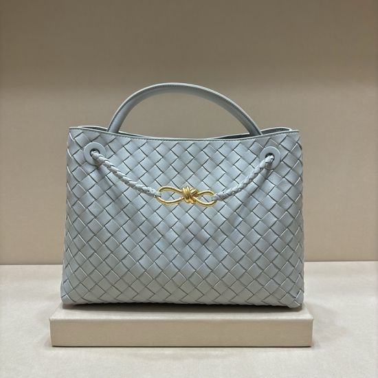 Bottega Veneta BV Andiamo Woven Leather Handbag 8463