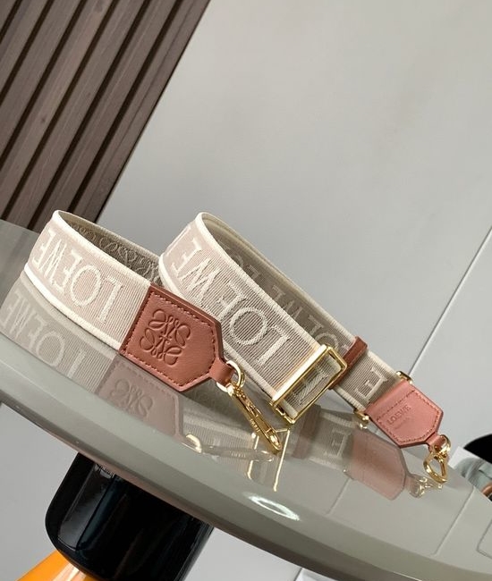 Loewe Anagram Jacquard and Calfskin Shoulder Strap 001