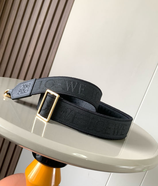 Loewe Anagram Jacquard and Calfskin Shoulder Strap 001
