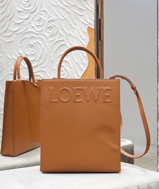 Loewe Standard Brown Leather Tote Bag A463