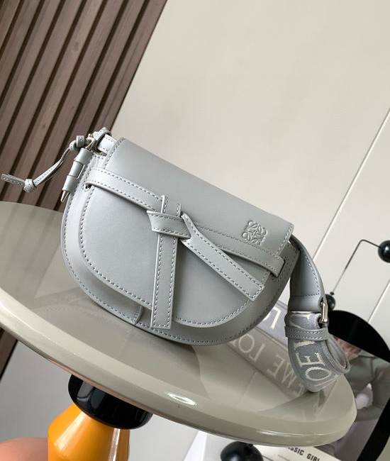 Loewe Gate Duel Elegant Pearl Gray Handbag 3171