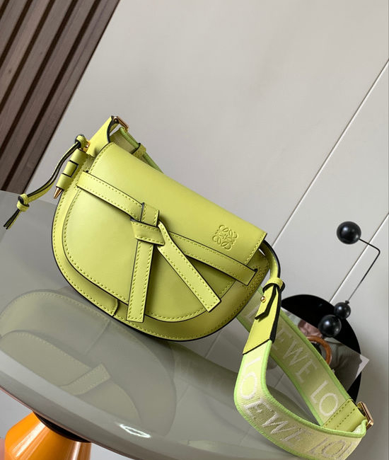 Loewe Gate Duel Mini Mustard Handbag 9003