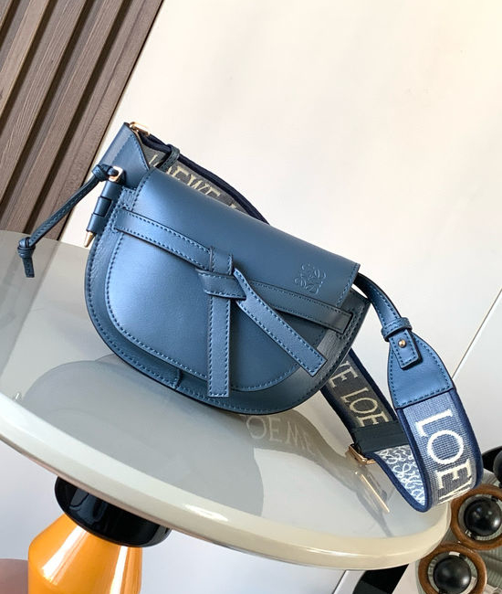 Loewe Gate Duel Mini Saddle Bag 9003 Navy