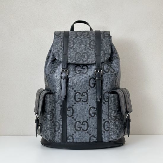 Gucci Textured Tote Gray Litchi 625770