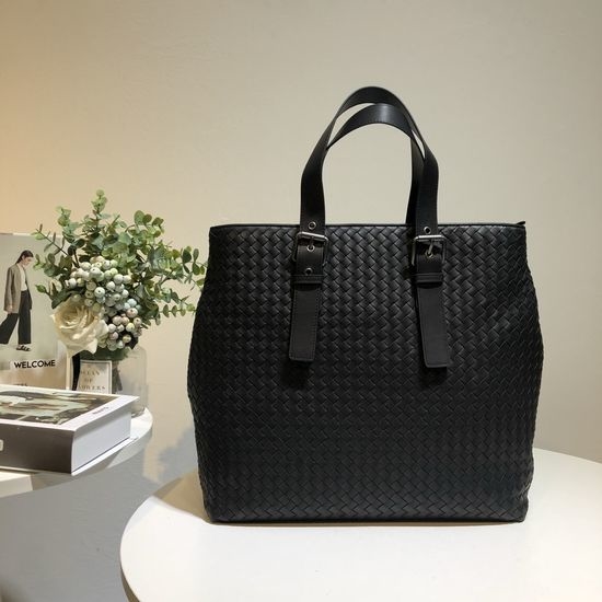 Bottega Veneta BV Woven Waxed Leather Briefcase 6479