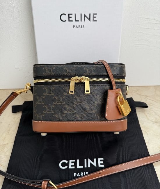 Celine Vanity Cosmetic Bag Elegant Classic 119463