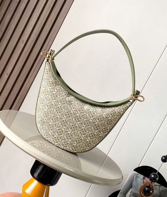 Loewe Luna Hobo Handbag Jacquard Leather 9072
