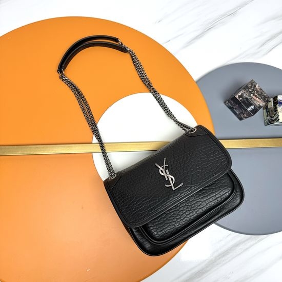 Yves Saint Laurent YSL Niki Lambskin Shoulder Bag 17324