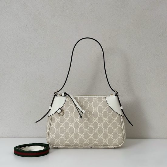 Gucci Handbag White Enamel 815218