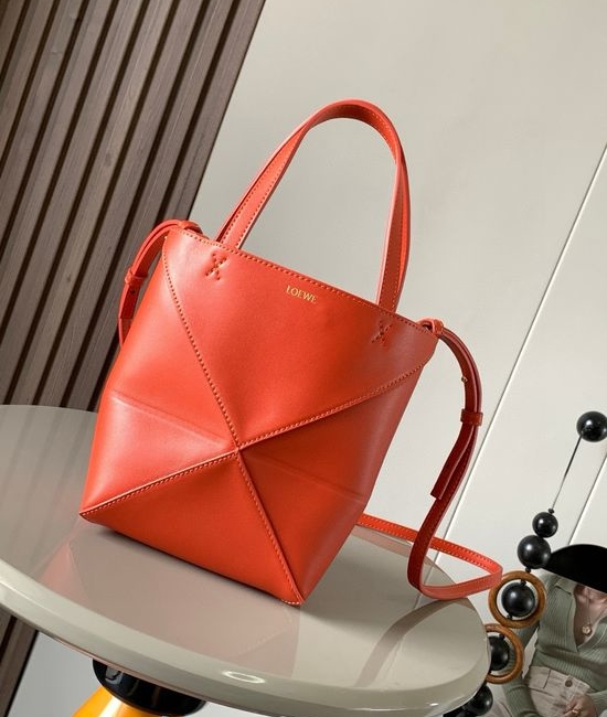 Loewe Puzzle Fold Leather Mini Tote 9030