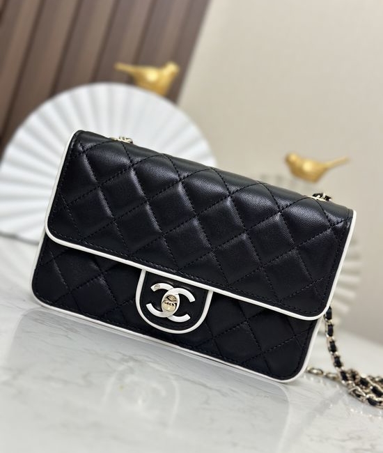 Chanel WOC Enamel Buckle Chain Wallet 66031
