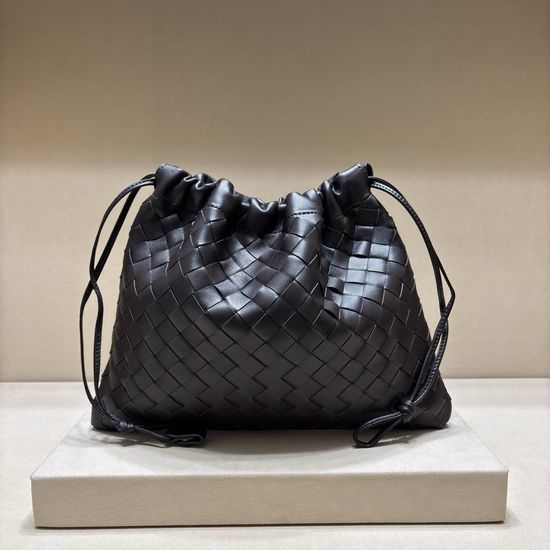 Bottega Veneta BV Dustbag Woven Leather Drawstring Handbag 3005