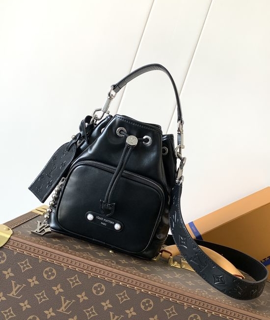 Louis Vuitton LV Noe Cargo Leather Bucket Bag M13985
