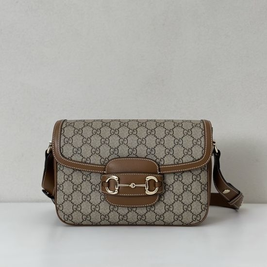 Gucci Classic PVC Brown Tote Bag 815178