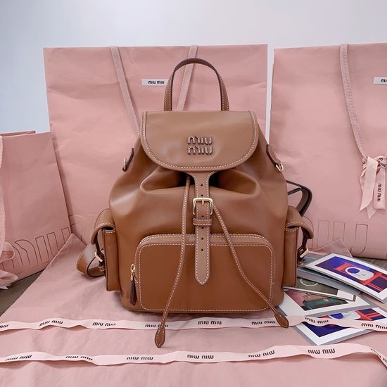 Miu Miu College Style Calfskin Backpack 5BZ042