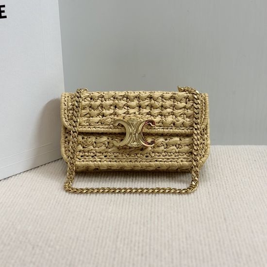 Celine TRIOMPHE Woven Chain Handbag 112252