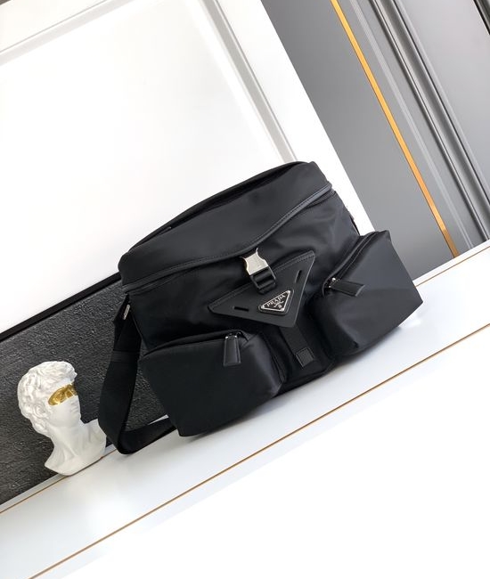 Prada Nylon Multi Pocket Crossbody Bag 2VD062