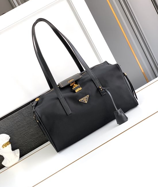 Prada Large Recycled Nylon Handbag 1BB135