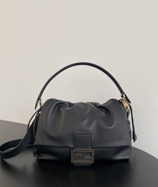 Fendi Mamma Baguette Lambskin Bag 8835 Black