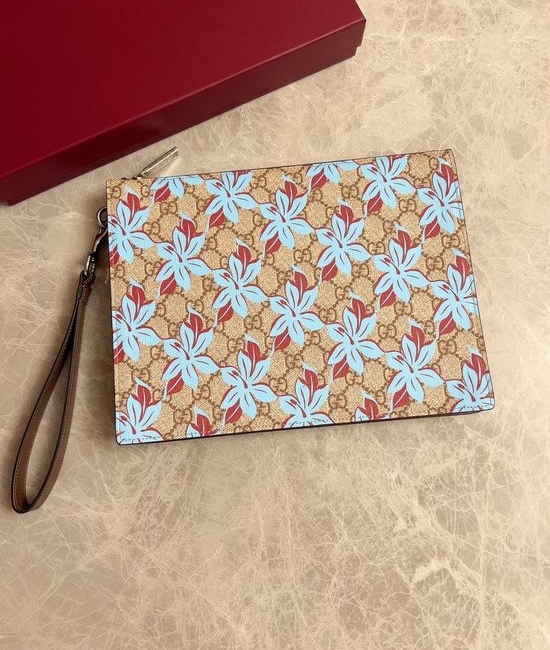 Gucci GG Emblem Patterned PVC Handbag 821155