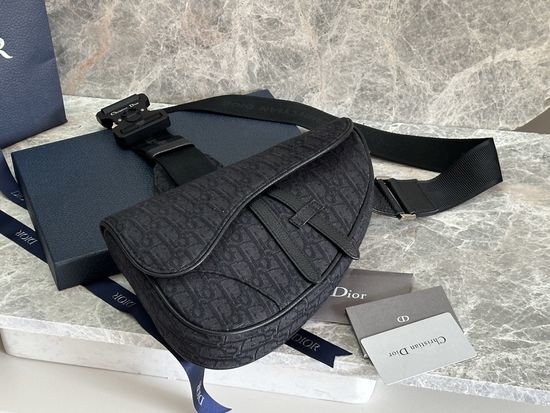 Christian Dior CD Saddle Bag Oblique Print 93305