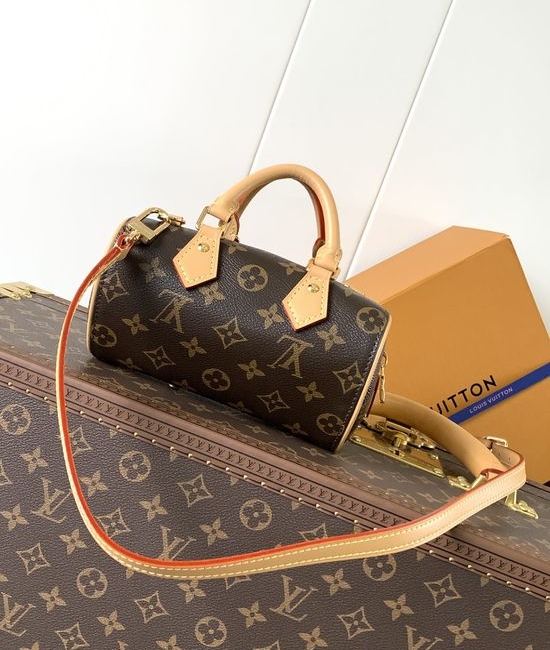 Louis Vuitton LV Nano Speedy Monogram Empreinte Leather Bag M13226