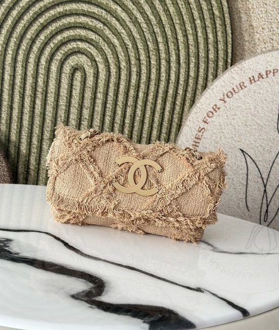 Chanel Vintage Straw Handbag 3318