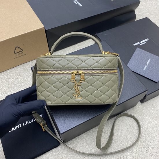 Yves Saint Laurent YSL Quilted Clutch Crossbody Bag 766731