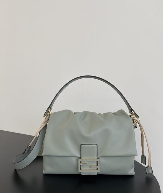 Fendi Mamma Baguette Lambskin Bag 8835 Dark Green