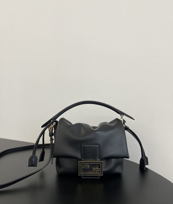 Fendi Mamma Baguette Lambskin Shoulder Bag 8832