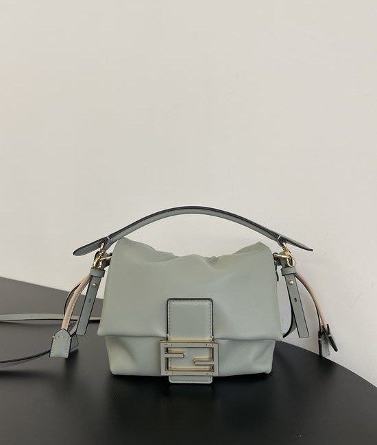 Fendi Mamma Baguette Dark Green Lambskin Bag 8832